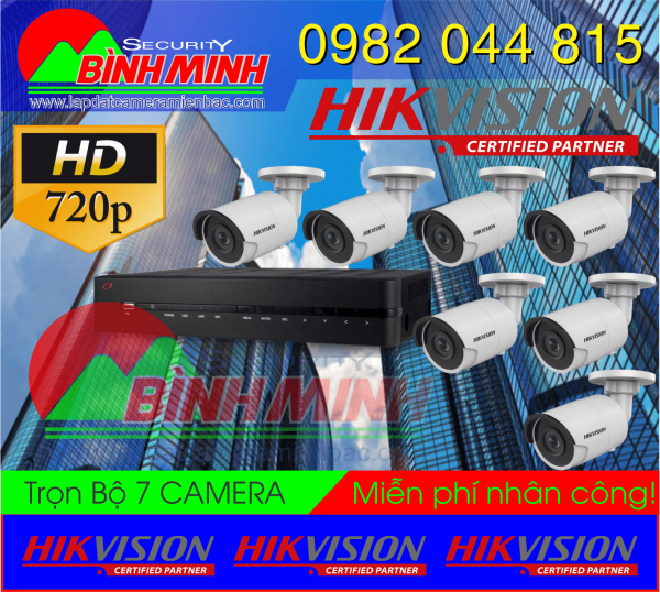 7 Mắt Camera HikVision - Lắp đặt trọn bộ tại Camera Miền Bắc