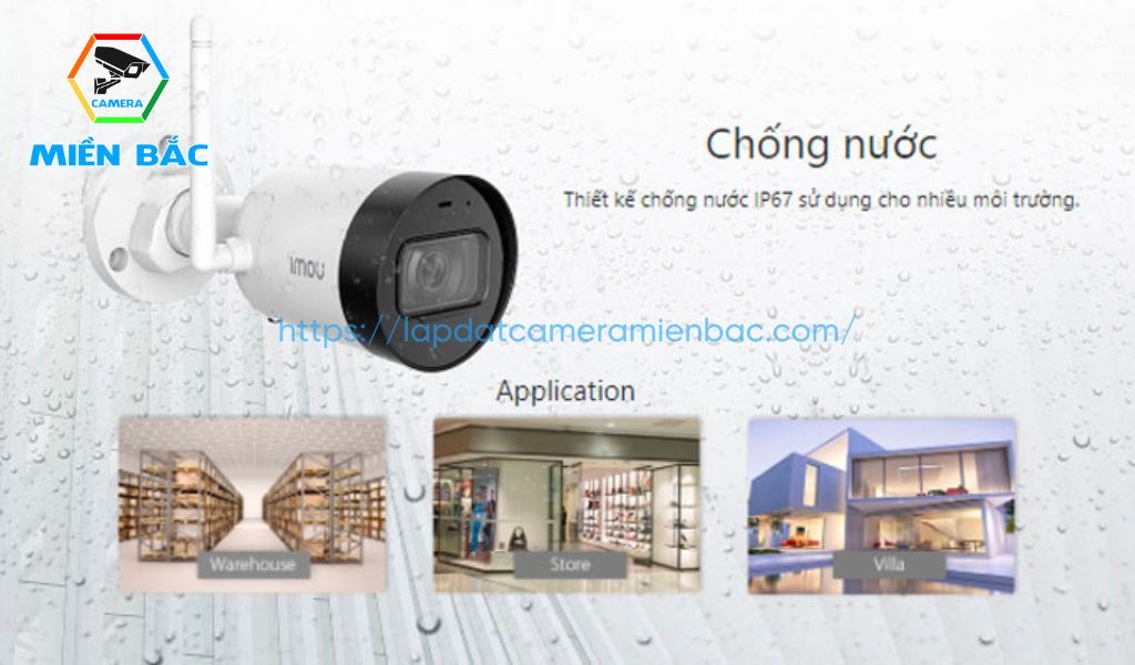 Camera Imou IPC-G22P thiết kế chống nước IP67