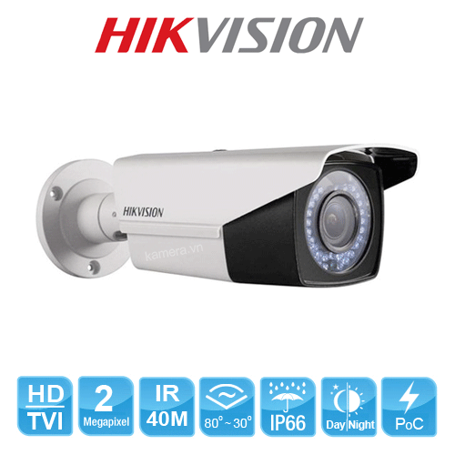 Camera HDTVI 2MP Hikvision DS-2CE16D0T-VFIR3E