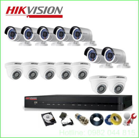 Bộ 14 Mắt Camera Hikvision 2.0M