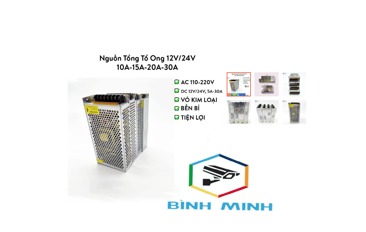BỘ ĐỔI NGUỒN TỔ ONG 12V-20A