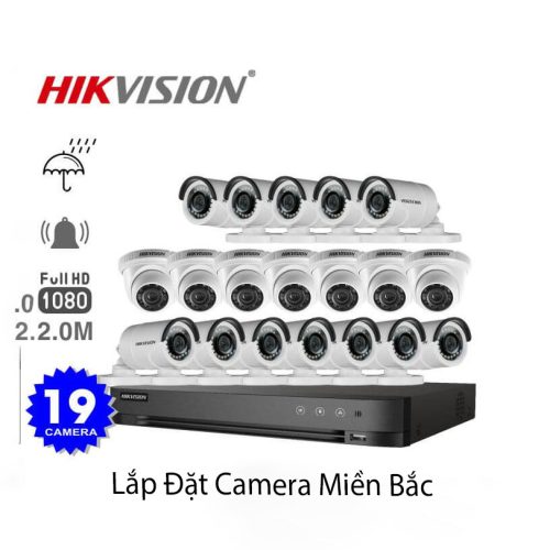 Bộ 19 Mắt Camera Hikvision