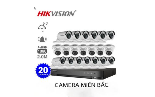 Bộ 20 Mắt Camera Hikvision 2.0M