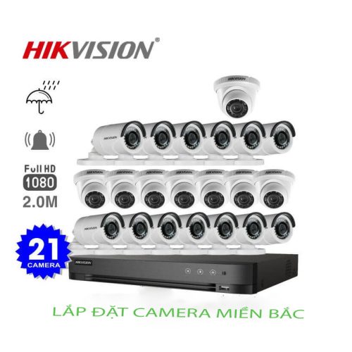 Bộ 21 Mắt Camera Hikvision 2.0M
