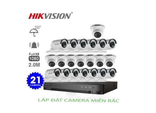 Bộ 21 Mắt Camera Hikvision 2.0M