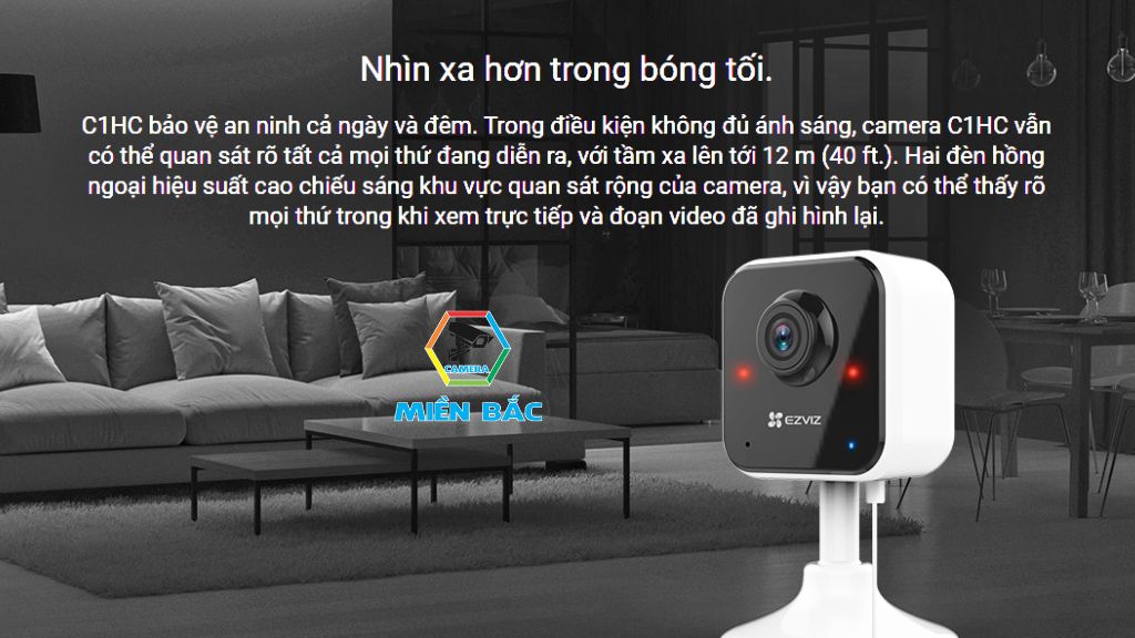 Camera Ezviz C1HC 2.0MP quan sát ban đêm