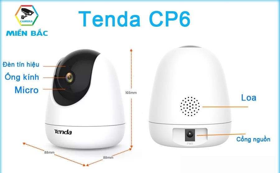 Cấu tạo Camera Tenda CP6 3.0MP