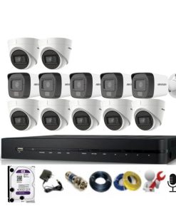 12 Camera Hikvision có mic thu âm thanh