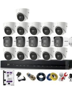 16 Camera Hikvision có mic thu âm thanh