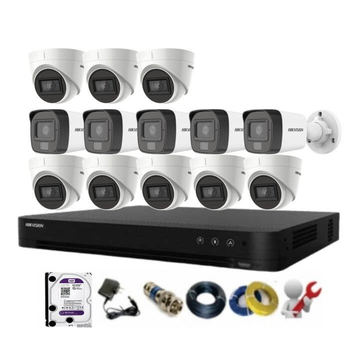 Bộ 13 camera hikvision 8.0mp 4k bo 13 camera hikvison 8 mp 4k