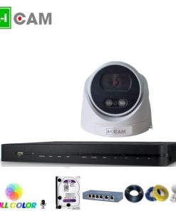 Bộ 1 camera AI-Cam 5.0MP full Color PoE có mic