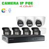 Bộ 7 Camera IP POE 4.0MP Tích Hợp Micro có Màu Ban Đêm