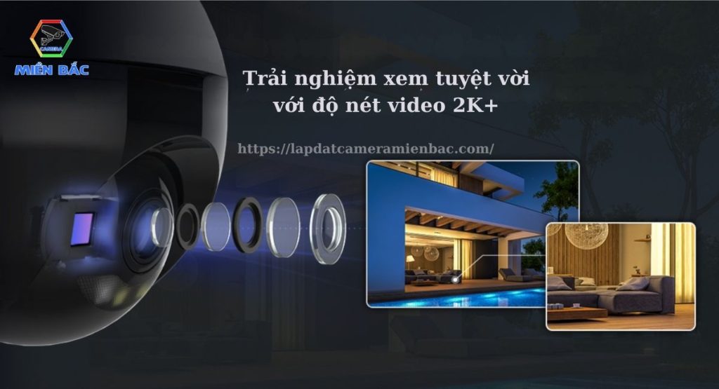 C8W cung cấp trải nghiệm xem tuyệt vời nhờ độ nét video 2K