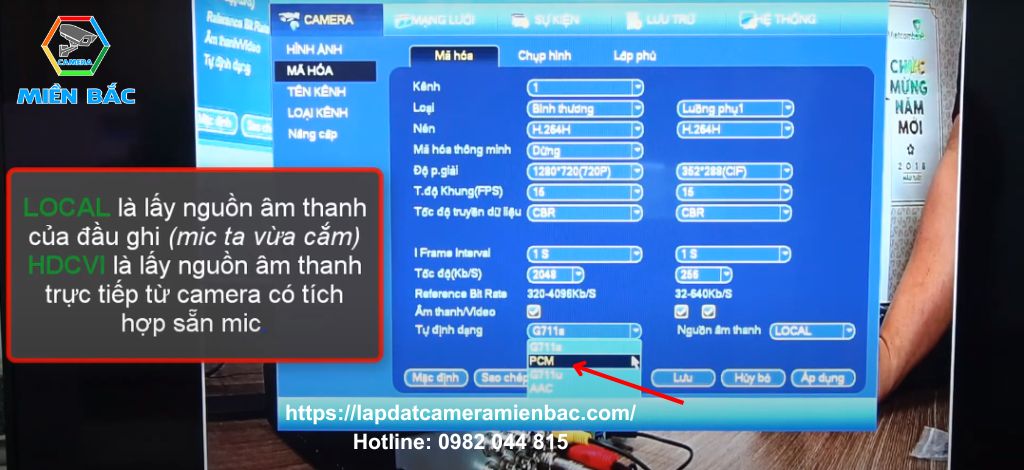 Cấu hình âm thanh sau khi lắp mic cho Camera Dahua ảnh 6