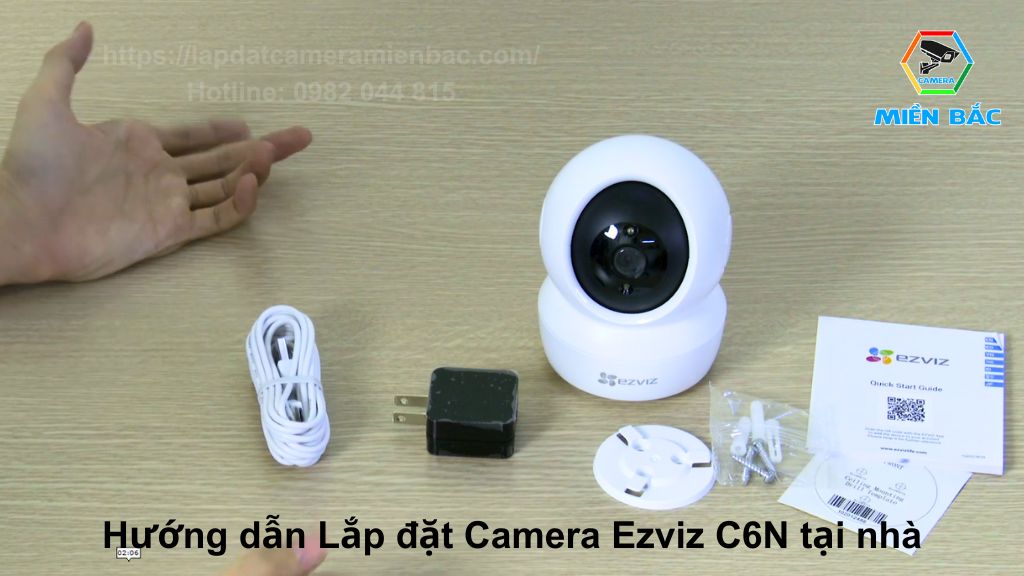 Hướng dẫn lắp đặt Camera Ezviz C6N tại nhà