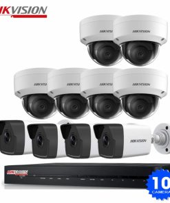 bộ 10 mắt camera ip hikvision 2m