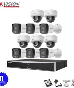 Bộ 11 Camera IP Hikvision 2.0MP có Mic