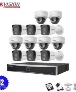 Bộ 12 Camera IP Hikvision 2.0MP có Mic