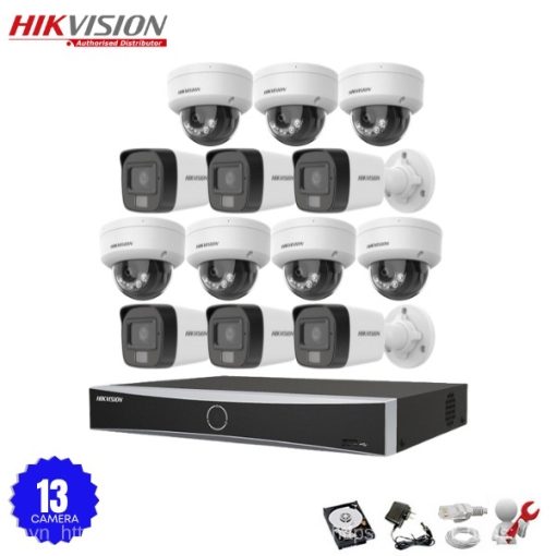 Bộ 13 Camera IP Hikvision 2.0MP có Mic