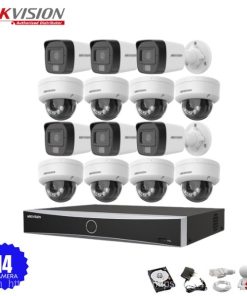 Bộ 14 Camera IP Hikvision 2.0MP có Mic