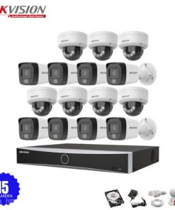 Bộ 15 Camera IP Hikvision 2.0MP có Mic