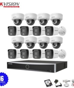 Bộ 16 Camera IP Hikvision 2.0MP có Mic