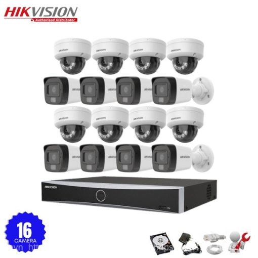 Bộ 16 Camera IP Hikvision 2.0MP có Mic