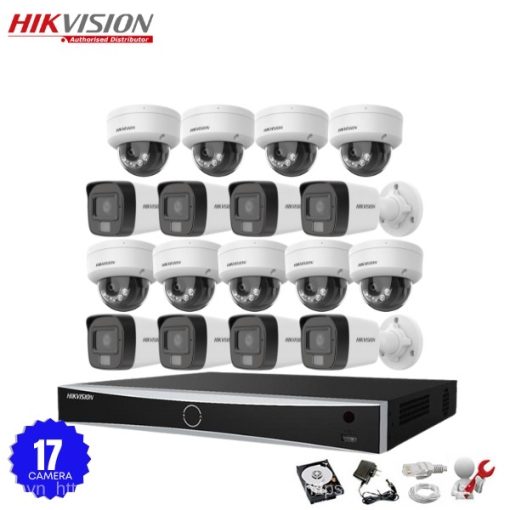 Bộ 17 Camera IP Hikvision 2.0MP có Mic