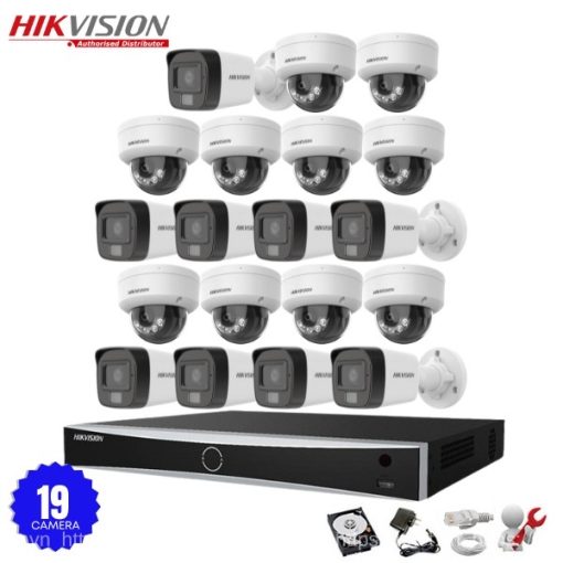 Bộ 19 Camera IP Hikvision 2.0MP có Mic