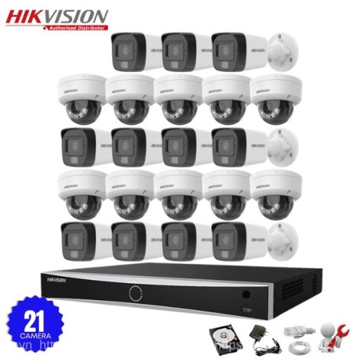 Bộ 21 Camera IP Hikvision 2.0MP có Mic