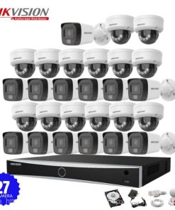 Bộ 27 Camera IP Hikvision 2.0MP có Mic