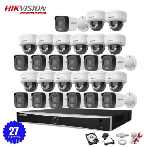 Bộ 27 Camera IP Hikvision 2.0MP có Mic