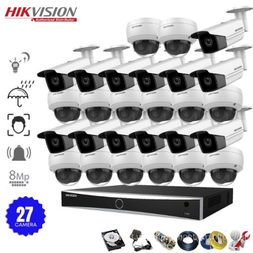 Bộ 27 Camera IP POE Hikvision 8.0MP