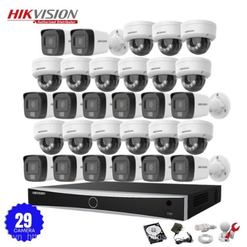 Bộ 29 camera IP Hikvision 2.0MP có Mic