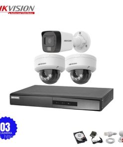 Bộ 3 Camera IP Hikvision 2.0MP có Mic thu âm