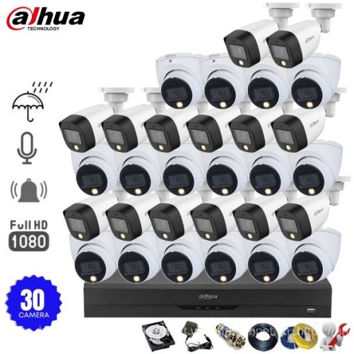 Bộ 30 Camera Có Mic Thu Âm Dahua