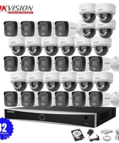 Bộ 32 camera IP Hikvision 2.0MP có Mic