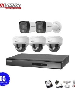 Bộ 5 Camera IP Hikvision 2.0MP có Mic