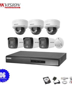 Bộ 6 Camera IP Hikvision 2.0MP có Mic