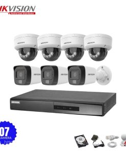 Bộ 7 Camera IP Hikvision 2.0MP có Mic