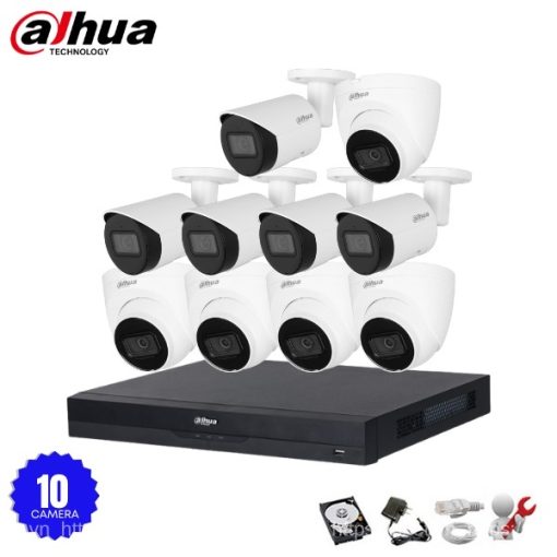 Bộ 10 Camera IP Dahua 8.0MP Ultra HD 4K