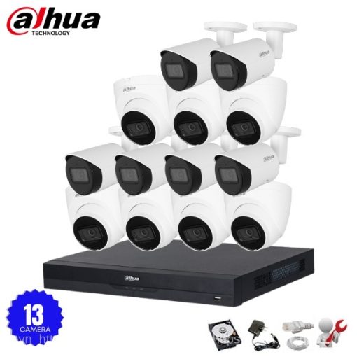 Bộ 13 Camera IP Dahua 8.0MP Ultra HD 4K