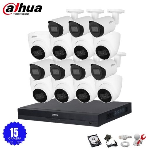 Bộ 15 Camera IP Dahua 8.0MP Ultra HD 4K