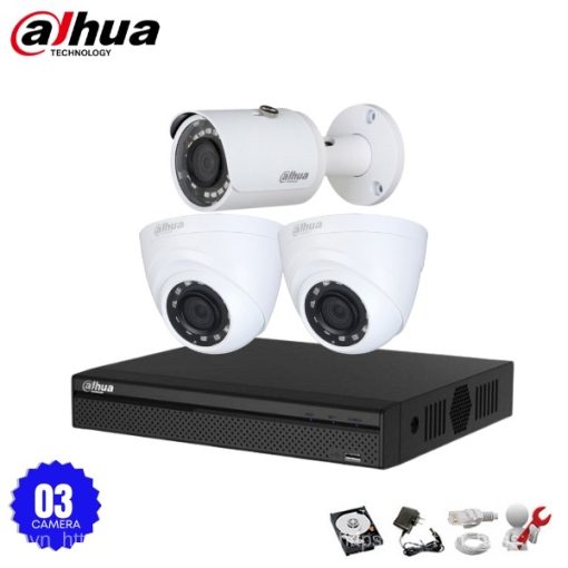 Bộ 3 Camera IP Dahua 4.0MP Quad HD 2K+