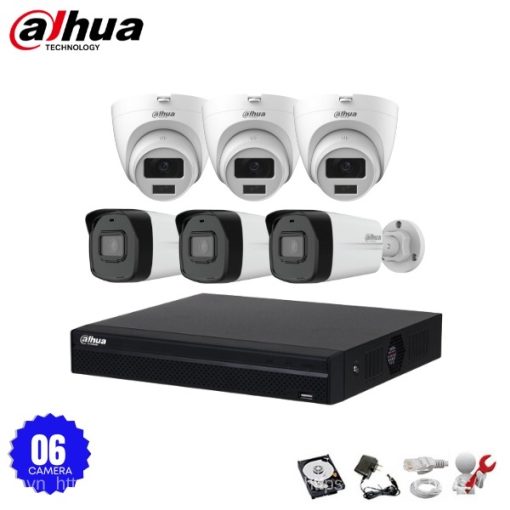 Bộ 6 Camera IP Dahua 2.0MP - Full HD 1080P