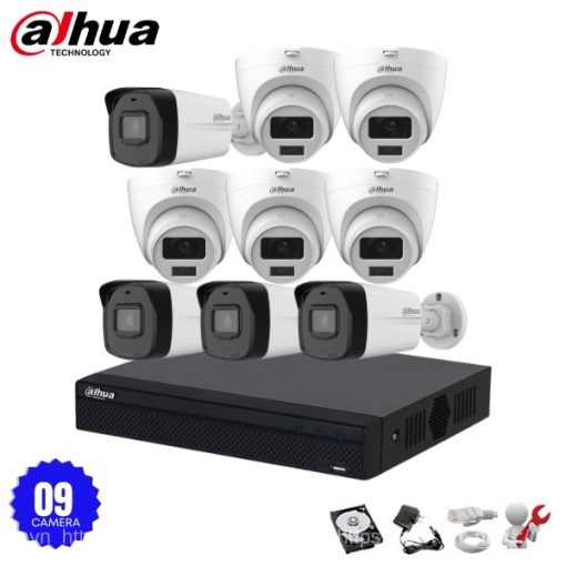 Bộ 9 Camera IP Dahua 2.0MP - Full HD 1080P