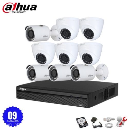 Bộ 9 Camera IP Dahua 4.0MP Quad HD 2K+