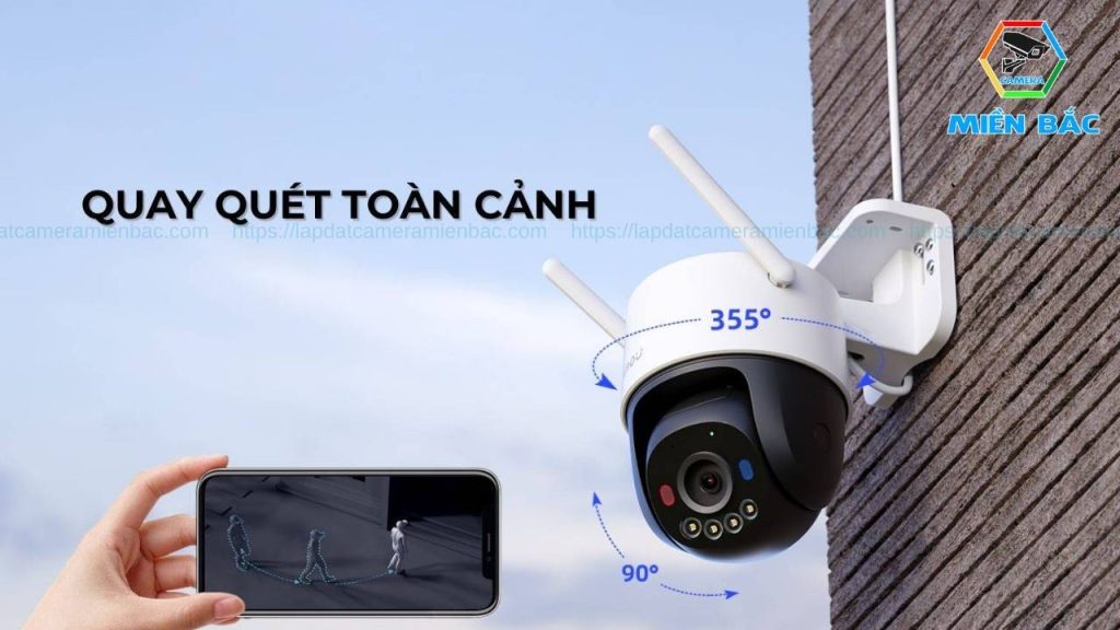 Camera Imou ngoài trời 5MP hỗ trợ giám sát toàn cảnh 360 độ