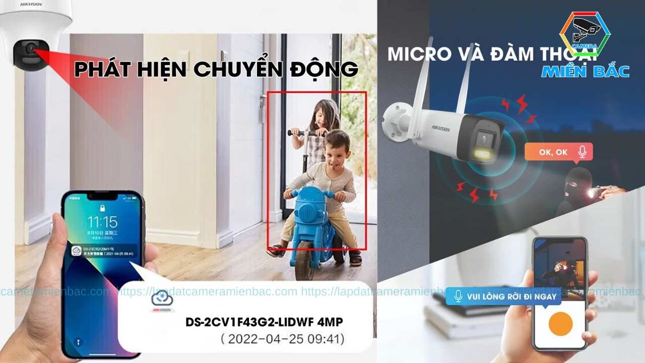 Bộ KIT Camera Wifi được tích hợp các tính năng giám sát thông minh
