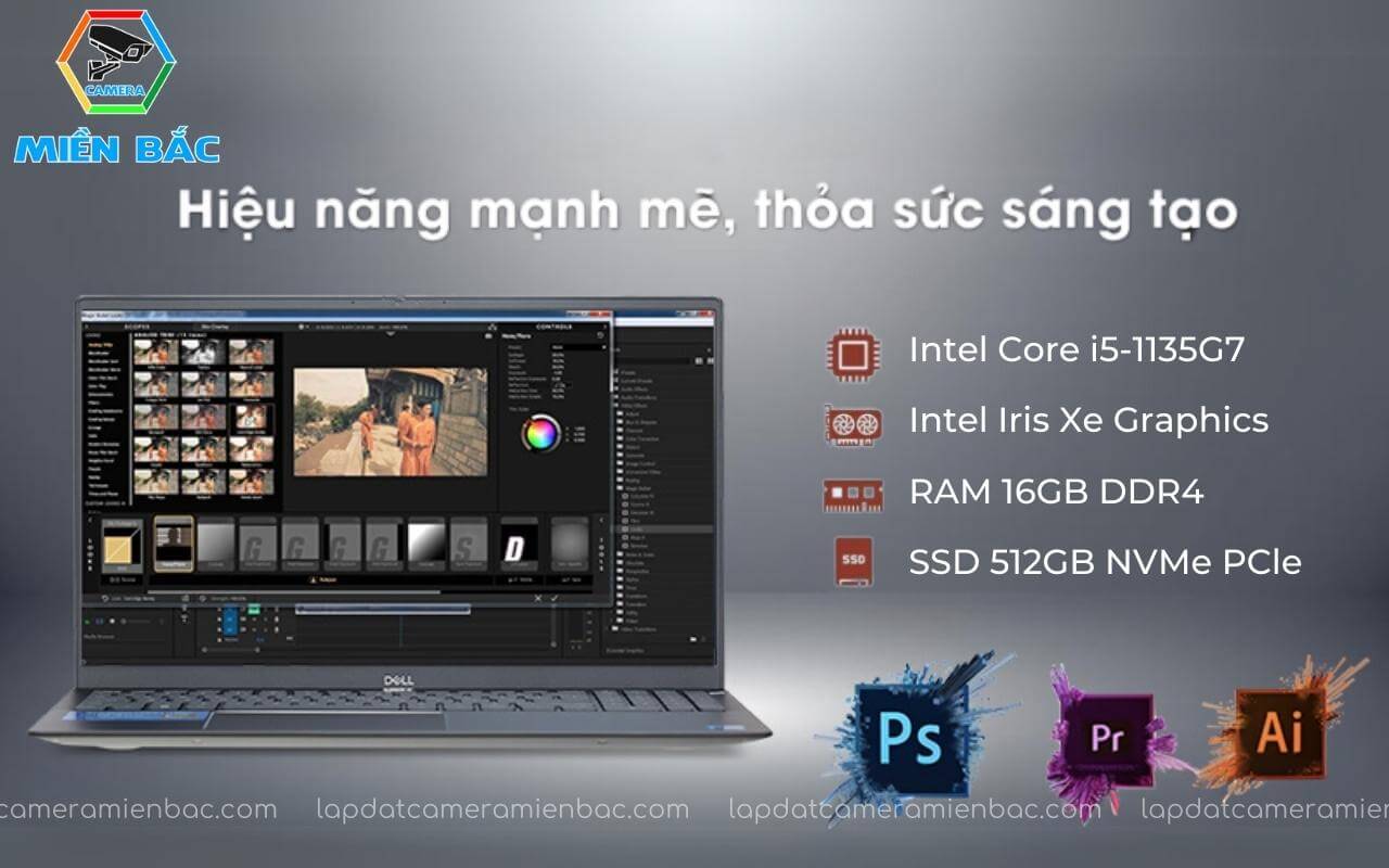 Laptop Dell Vostro 5502 core i5 - 1135G7 6 Cấu hình của Laptop Vostro 5502 đáp ứng tốt nhu cầu của người dùng